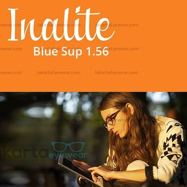 Lensa Polycore Inalite - FSV 1.56 Blue SUP Anti Blue Ray Anti Glare Night Vision Blue Cut