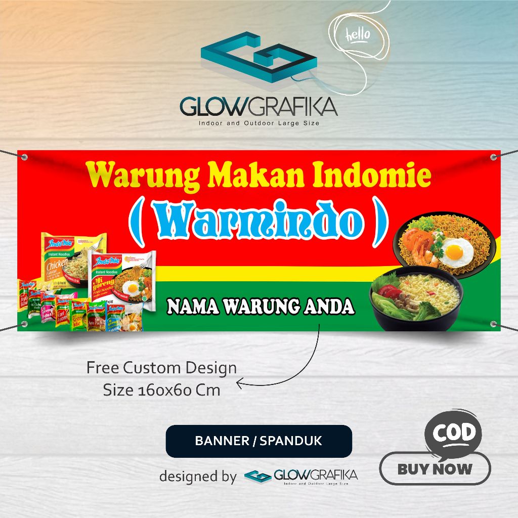 Cetak Spanduk Banner Warung Indomie