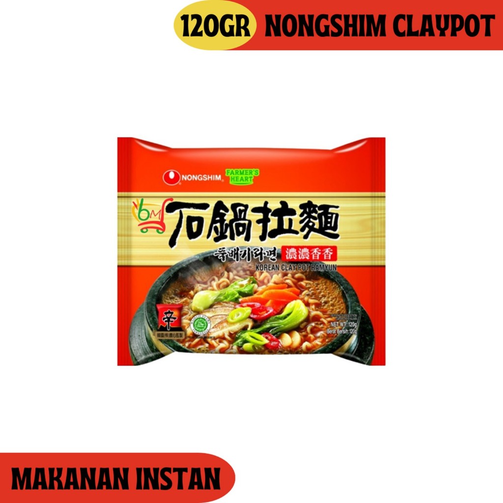 

Nongshim Claypot Ramyun Mie dari Tepung Gandum dengan Kuah Gurih