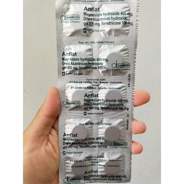 Anflat Strip 10's Tablet Hexpharm / Obat Maag / Obat Asam Lambung