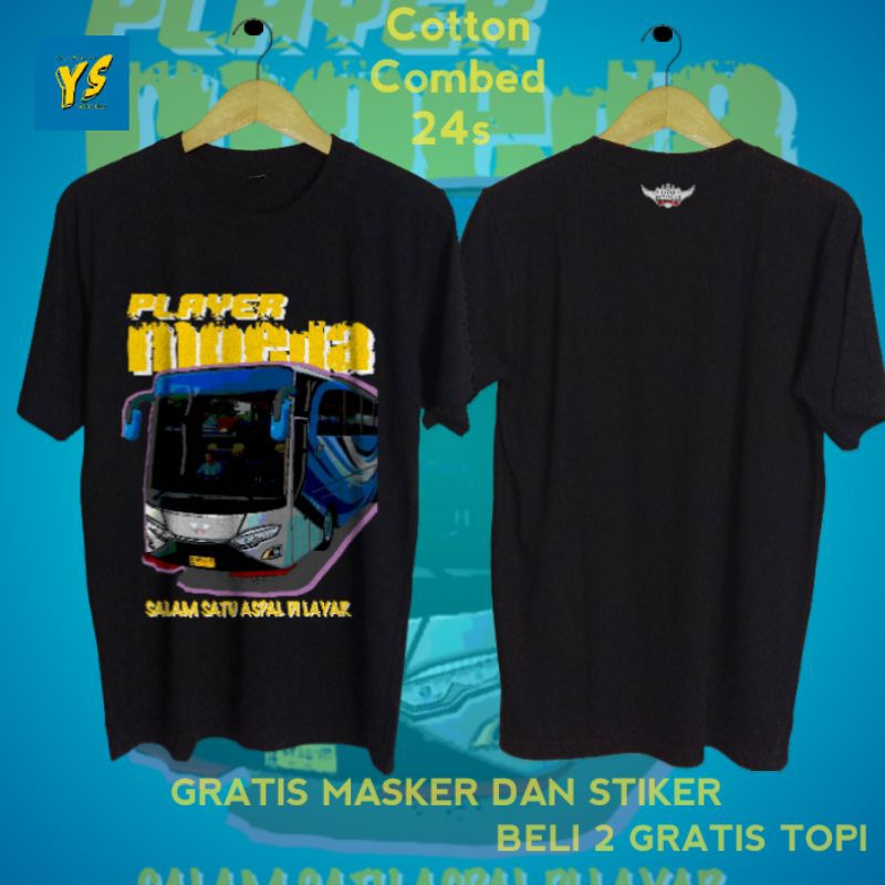 Kaos Player Muda Bus Bussid Kualitas Distro