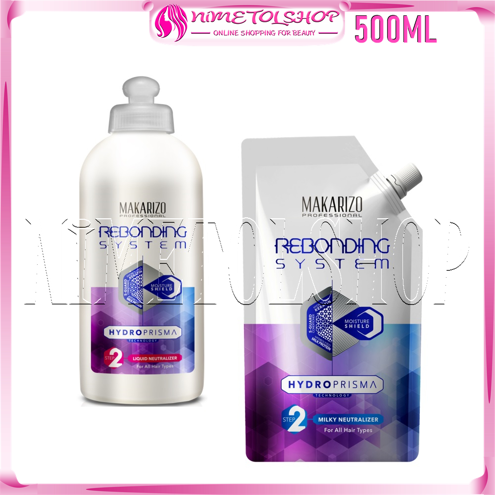 MAKARIZO Professional Rebonding System HYDROPRISMA Neutralizer 500ml STEP 2 Hydro Prisma Smoothing