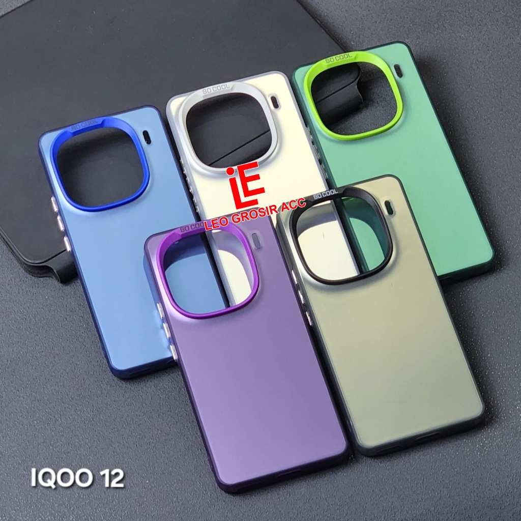 IQOO 12 CASE SOCOOL CASE IMD HYBRID PLATE HOLOGRAM IQOO 12
