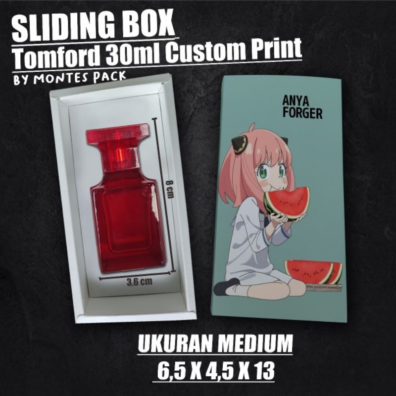 

BOX SLIDING PRINT / UNTUK BOTOL TOMFORD 30ML / sliding box botol custom print