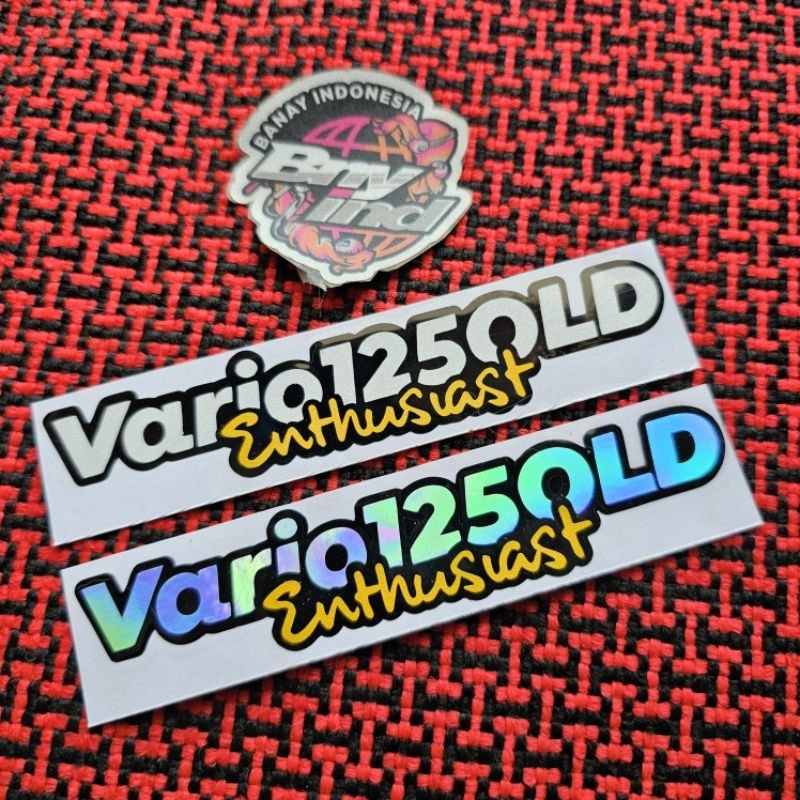 Sticker Stiker Vario 125 Old Enthusiast Cutting