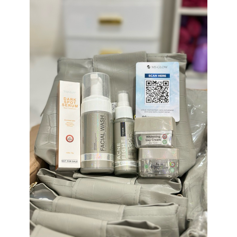 PAKET MS GLOW ORIGINAL & SERUM MS GLOW