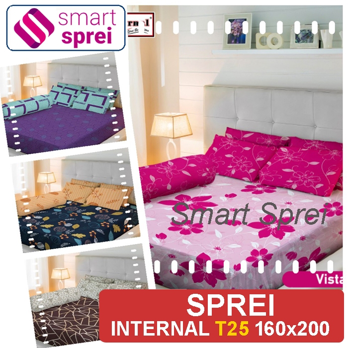 T25 SPREI INTERNAL 160x200 TINGGI 25 cm / SPREI INTERNAL QUEEN TINGGI 25 / SPREI KATUN 160x200