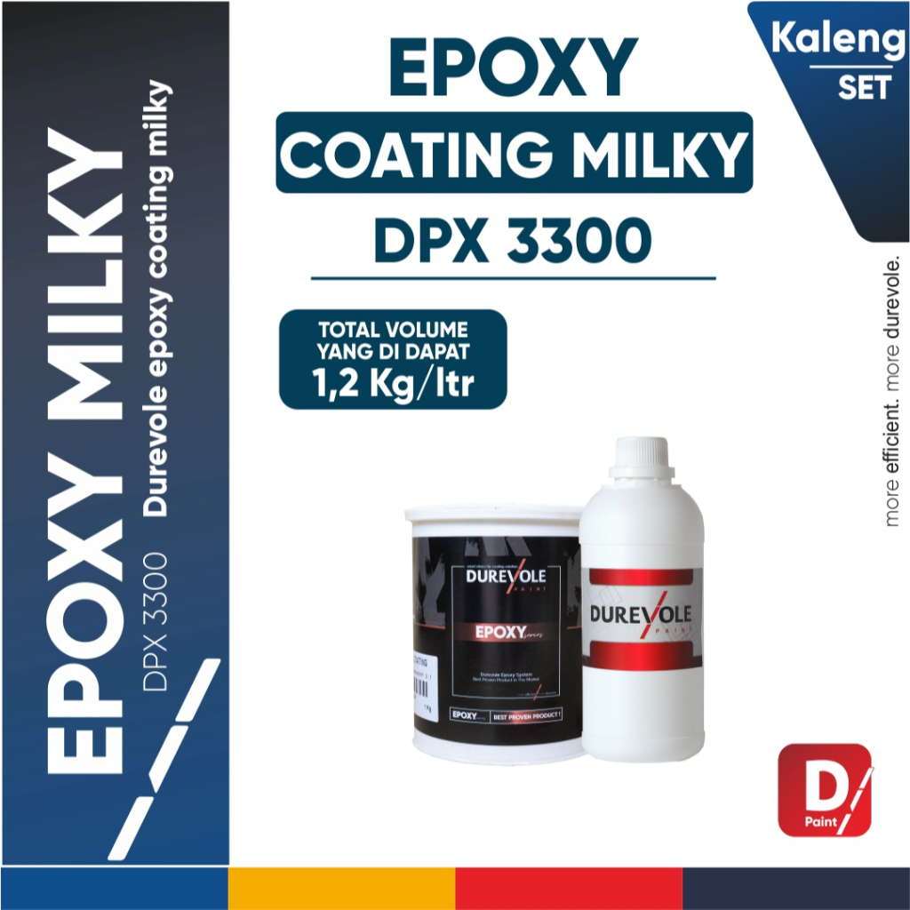 DUREVOLE EPOXY MILKY DPX 3300 MLK (KALENG SET & JERIGEN (SEDANG) SET)