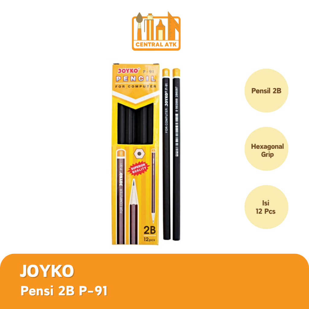 

PENCIL / PENSIL JOYKO 2B P-91 (1 PACK) MURAH