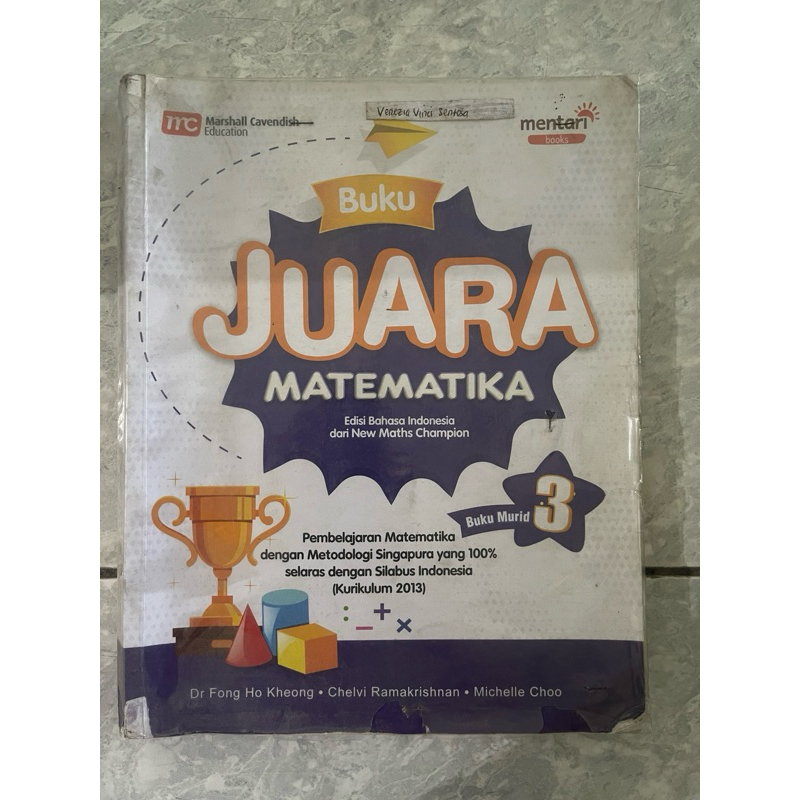Buku JUARA Matematika kelas 3SD Marshall Cavendish