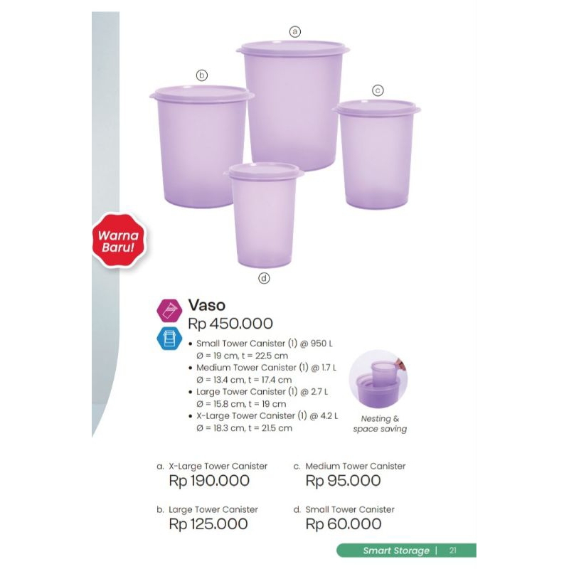 MOORLIFE Canister Toples VASO ECERAN 950ml dan 4200ml