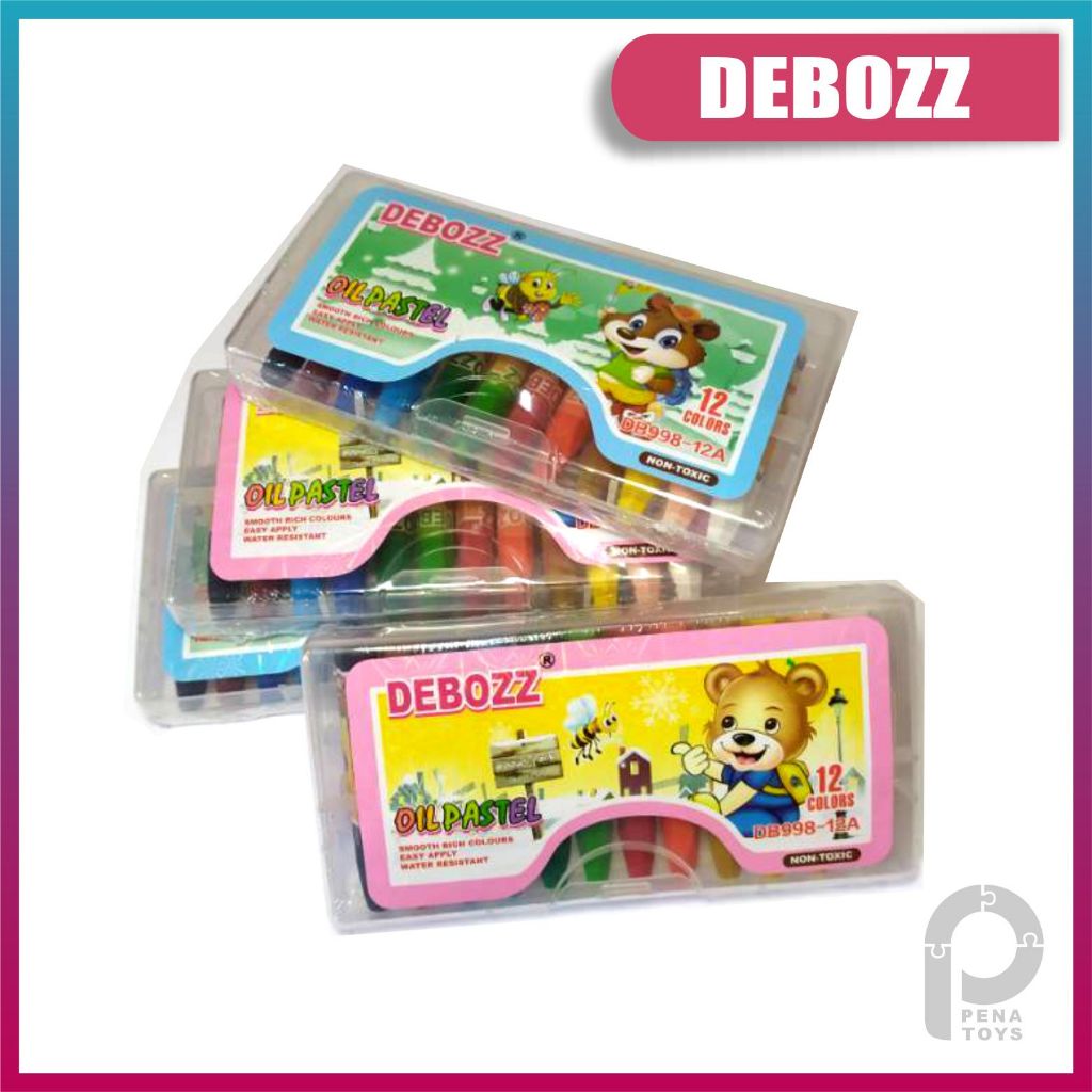 

Crayon Debozz 12 Colors Oil Pastel Krayon Deboss 12 Warna