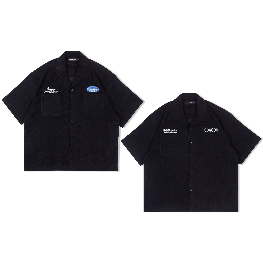 CORDUROY WORK SHIRT / KEMEJA PENDEK CORDUROY / KEMEJA BORDIR