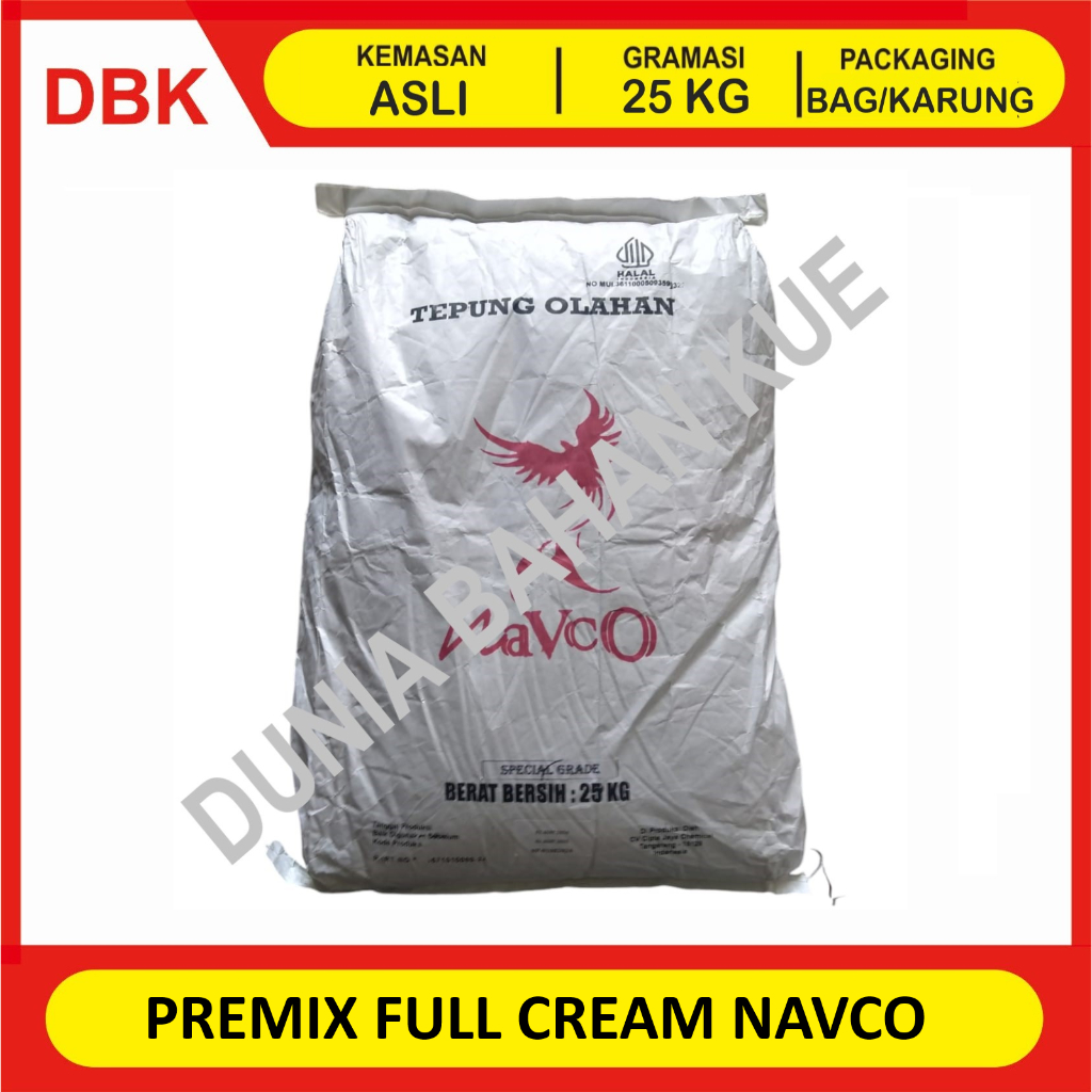 

PREMIX SUSU BUBUK FULL CREAM NAVCO SPECIAL - 1 BAG 25 KG