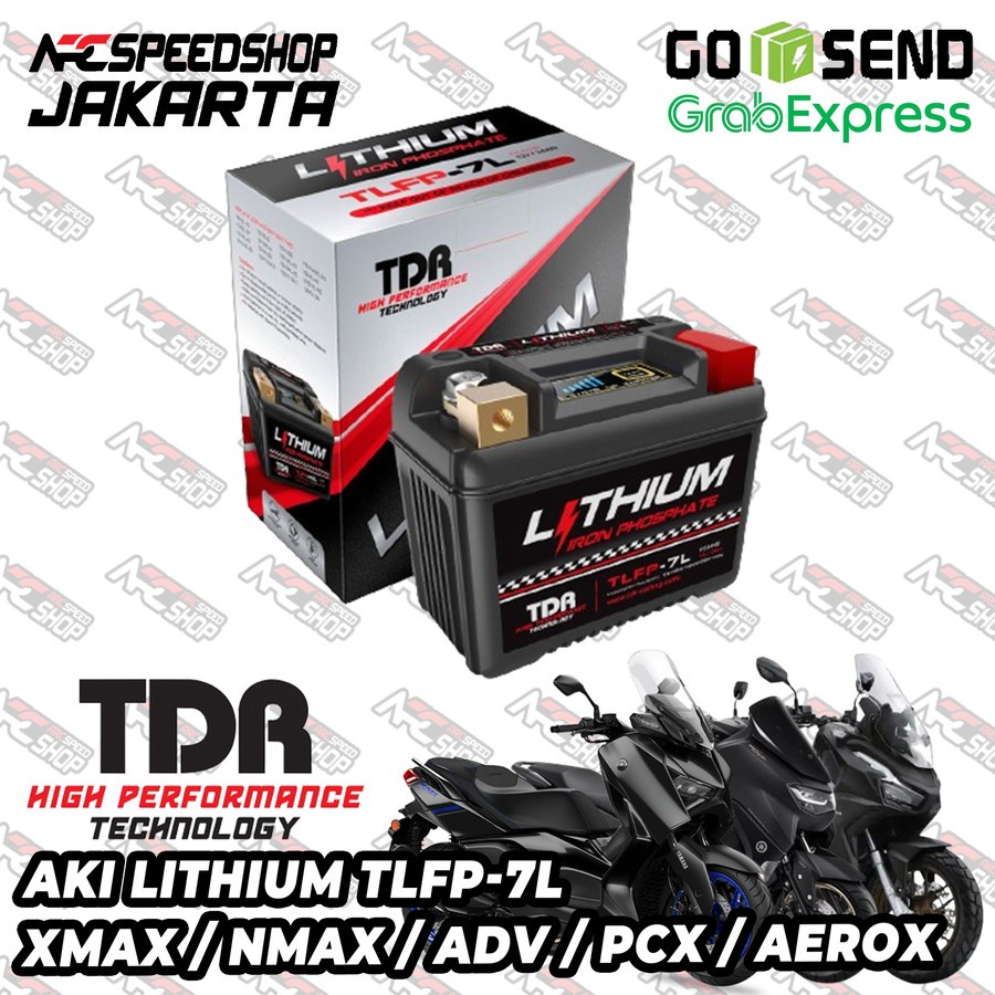 Aki Accu Motor Lithium TDR TLFP7L TLFP-7L ADV PCX 150 160 New Vario 110 Beat Pop Genio New Scoopy Mi