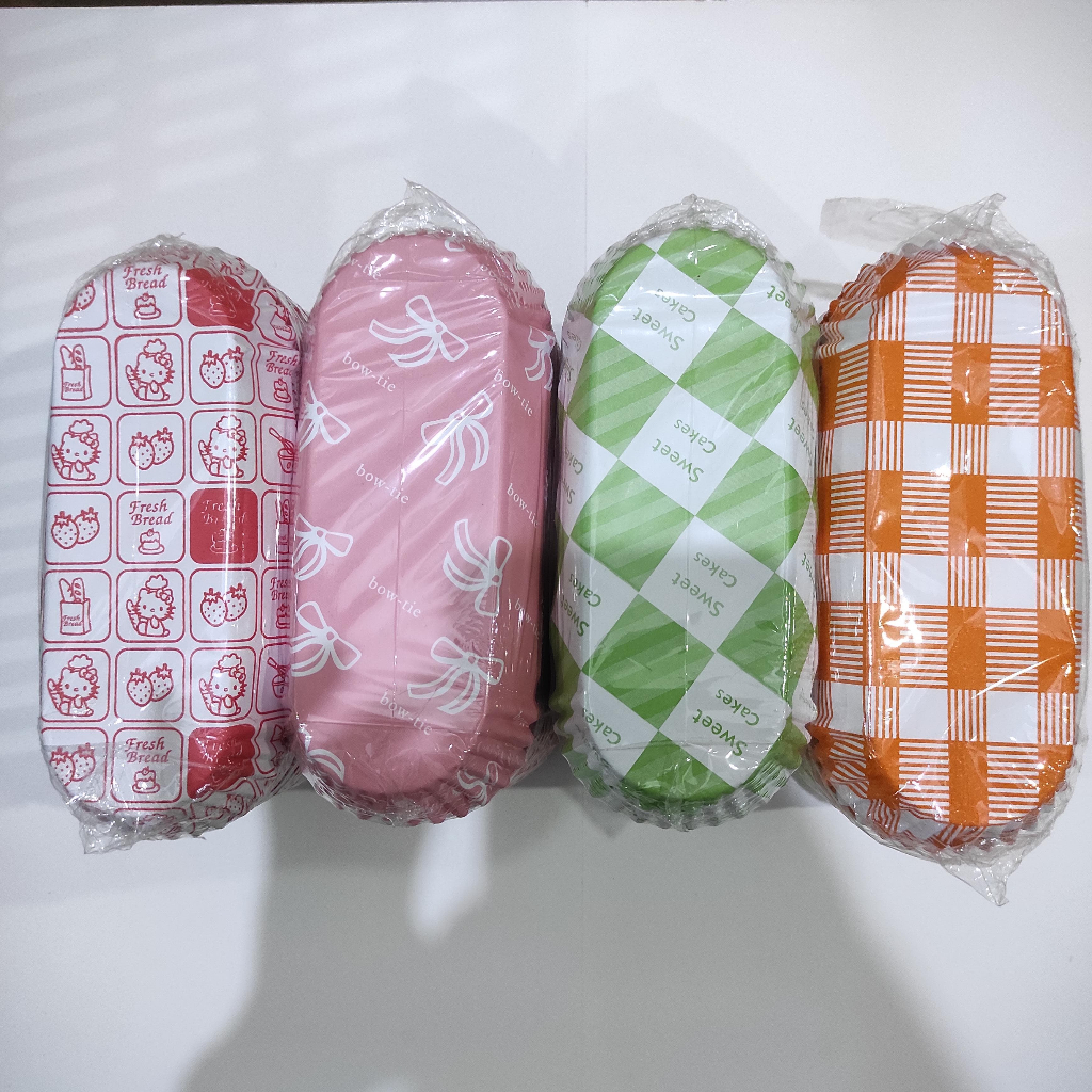Paper Cup Case Roti Panjang Isi 200Pcs Cup Paper Oval Alas Roti Baking