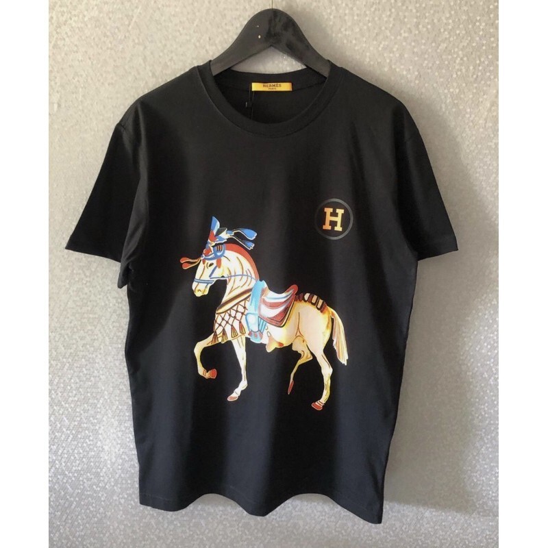 TSHIRT BRANDED HERMES HORSES / KAOS HERMES / BAJU MIRROR 1:1