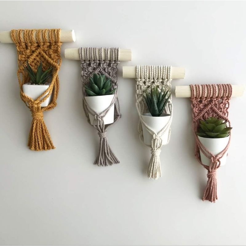 macrame pot gantung,,Hiasan Dinding
