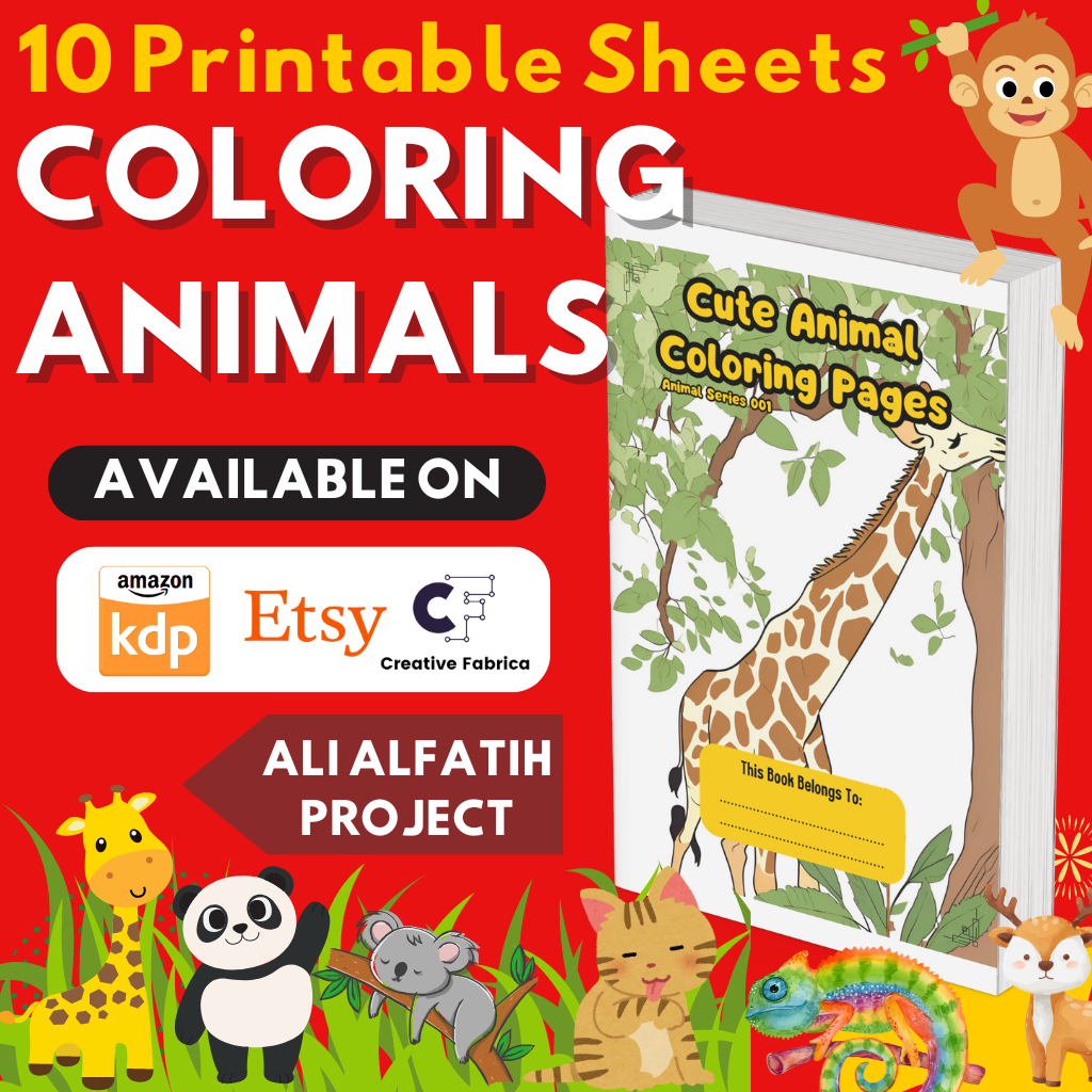 

[PDF]Coloring Book Animal Series For Kids - 10 Printable Sheets