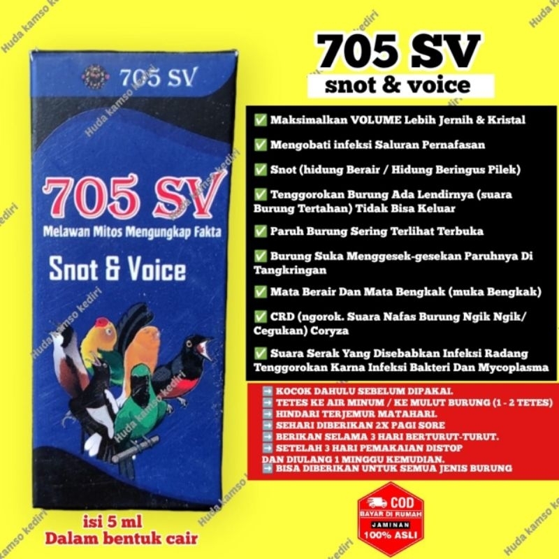 705 + 705 NET + VIT 705 + 705 SV + OBAT BURUNG SAKIT + ANTI SERAK + ANTI SNOT + OBAT SEGALA BURUNG +