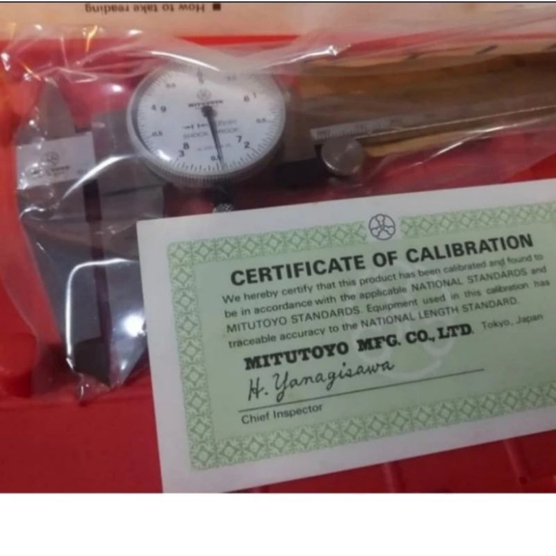 Original Mitutoyo Dial Caliper 8 inch Sigmat Jarum Dial Kaliper 200mm