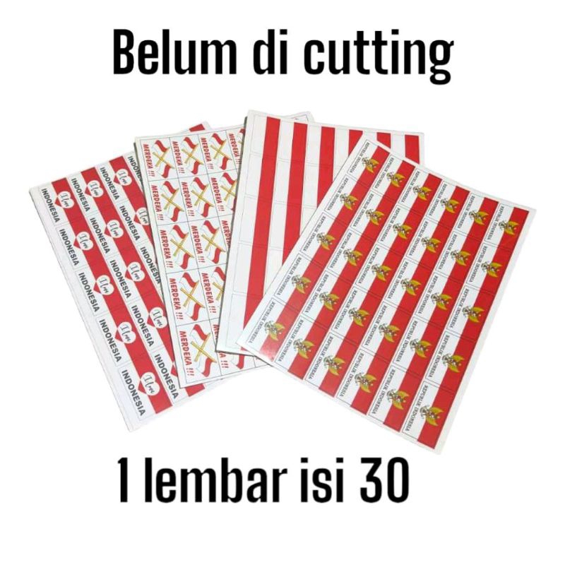 

[isi 30pcs] stiker pipi / stiker bendera merah putih / stiker HUT RI 17 AGUSTUS Sticker Pipi DGH Per lembar (FR18) stiker pipi / stiker merah putih / stiker bendera tempelan HUT RI 17 agustus mirah bisa cod