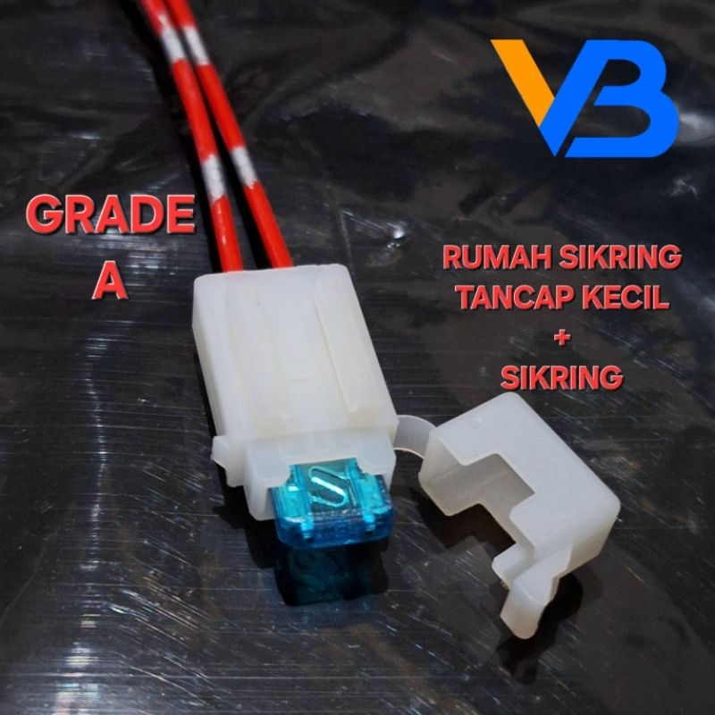 Rumah sekring Tancap Kecil + Sekring / Rumah Sikring Rumah Sekring Rumah Skring Rumah Sikring Motor 
