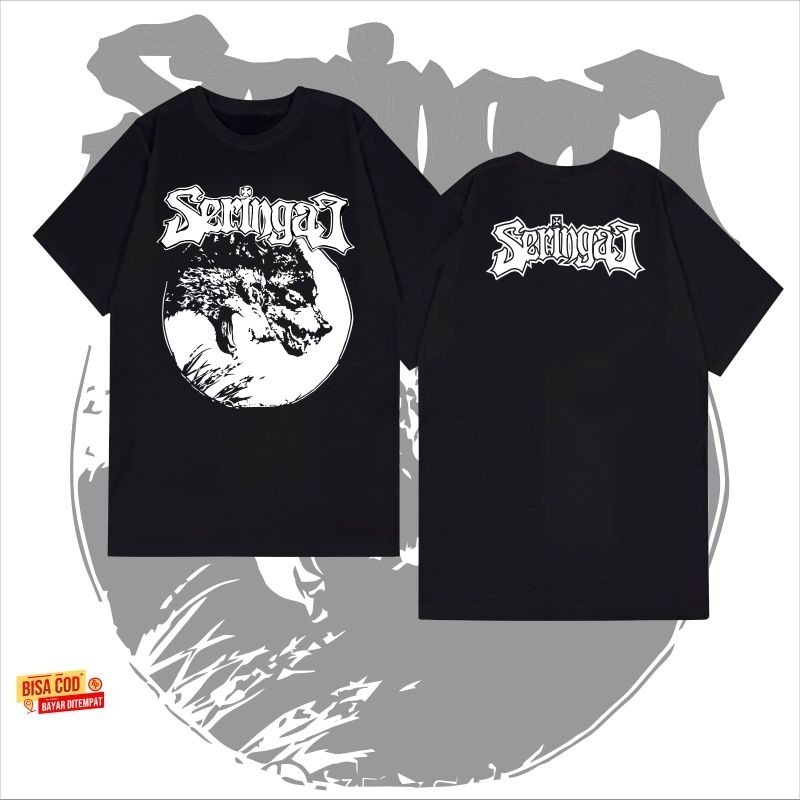 kaos pendek Band SERINGAI original distro - kaos pendek casual band metal SERINGAI distro original