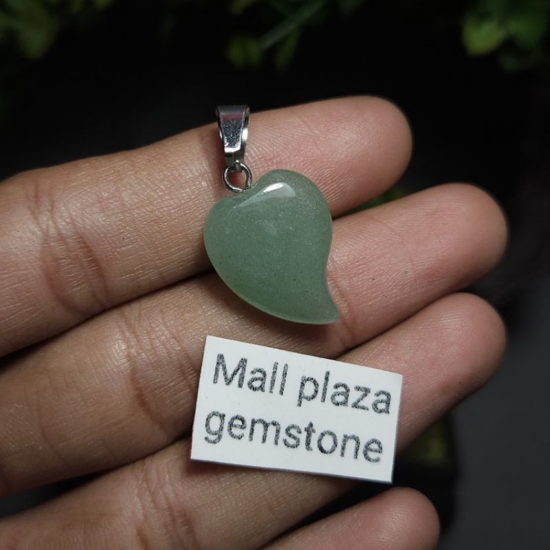 liontin green aventurine moon unik antik