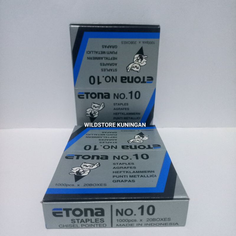 

Isi Staples Etona No. 10 | Isi Steples Etona No. 10 | Isi Steples Etona No. 10 [1000x20box]