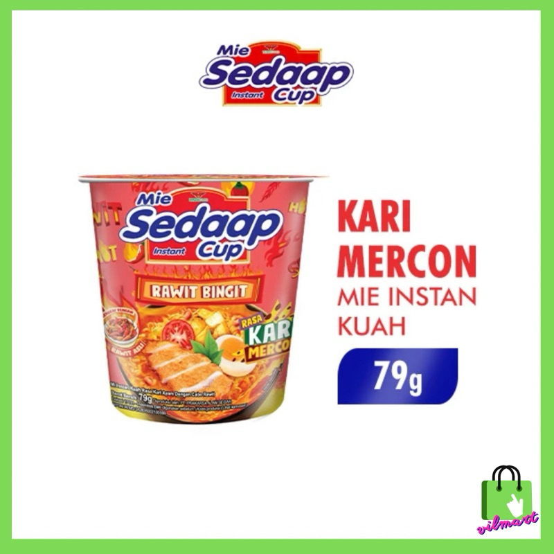 

Mie Sedaap Cup Kari Mercon Rawit Bingit 79gr