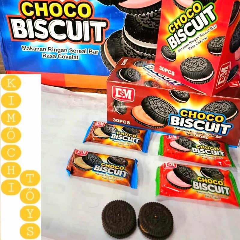 

Cemilan DSM Choco Biscuit Kotak Isi 30 Biskuit Cereal Rasa Coklat