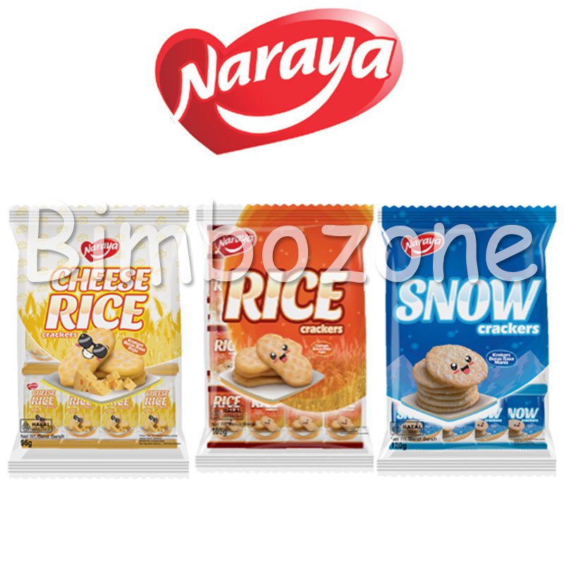 

Bimbozone - Naraya Richy Snow Rice Cheese Corn Crackers Kreker Beras 120 gr