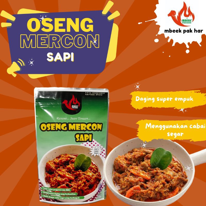 

Oseng Mercon Sapi mbeek pak har | oseng mercon daging kemasan