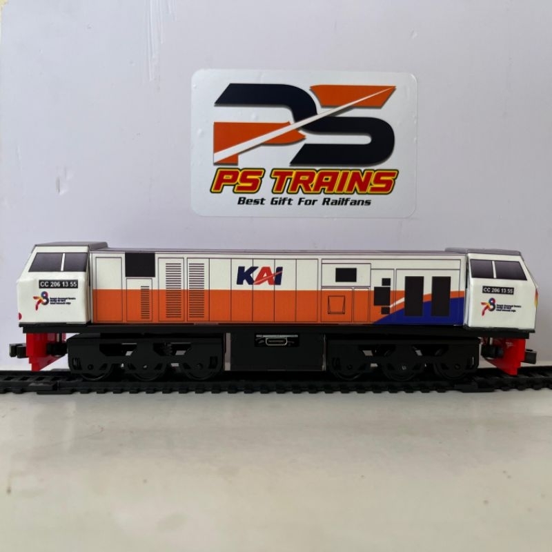 [ MODE CHARGER ] DOUBLE DINAMO MAINAN LOKOMOTIF KERETA API INDONESIA CC206 HUT KAI 78 NEW GENERATION