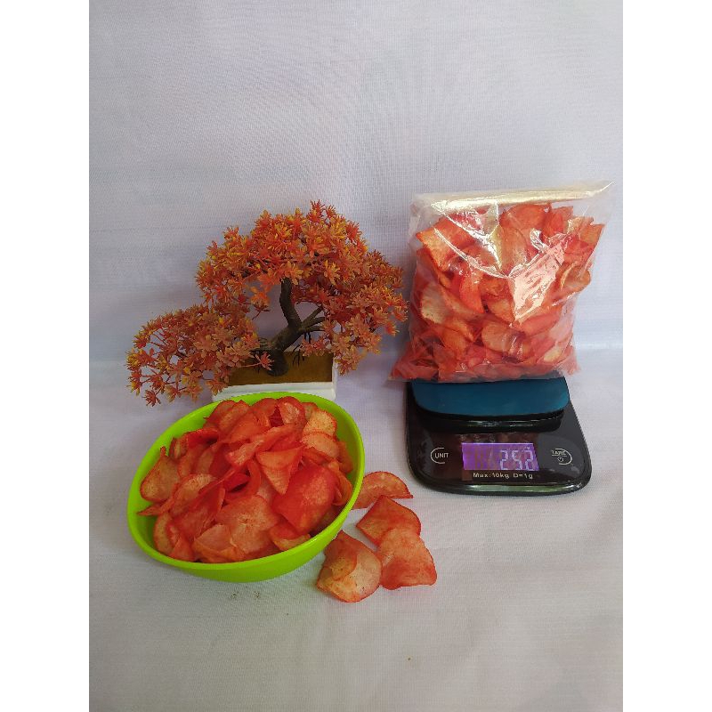 

KERIPIK SINGKONG " rasa BALADO. kemasan 250 gram