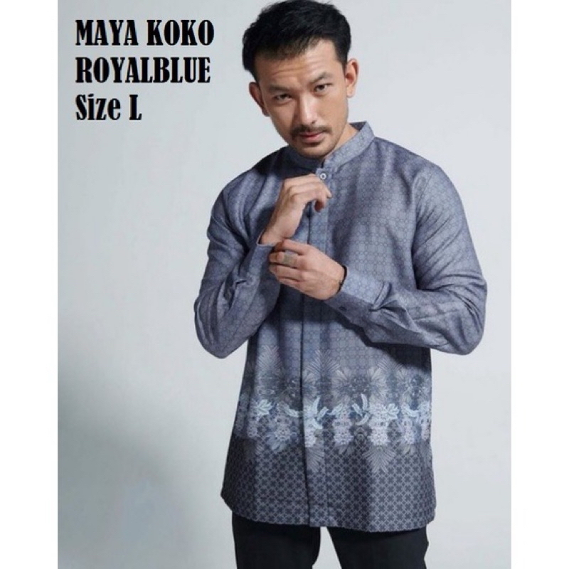 NEWW TAG - MAYA KOKO VANILLA HIJAB - UK.L - ROYAL BLUE