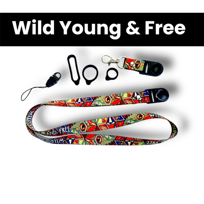 

Wild Young & Free LANYARD PREMIUM GANTUNGAN HP GANTUNGAN KUNCI