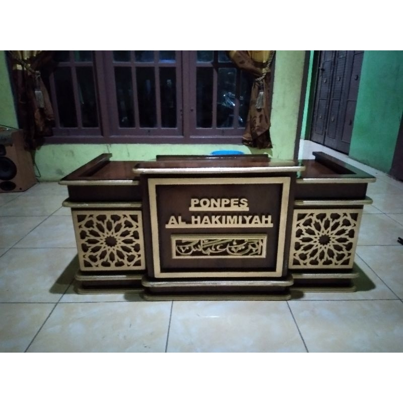 Meja Majelis Jati Jepara | Meja Ngaji Ceramah Kecil