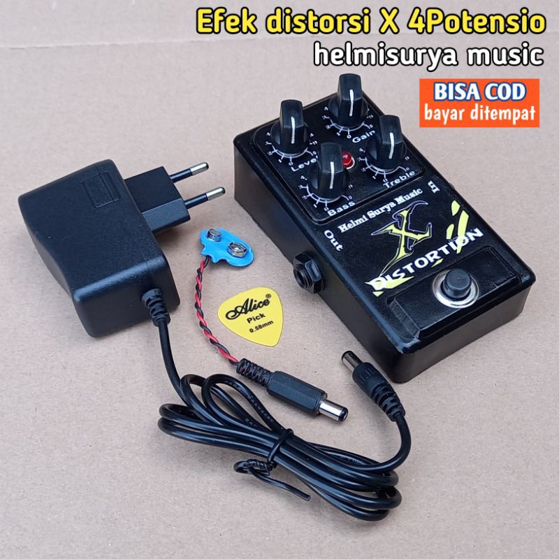 Efek gitar - Efek distorsi X plus Adaptor