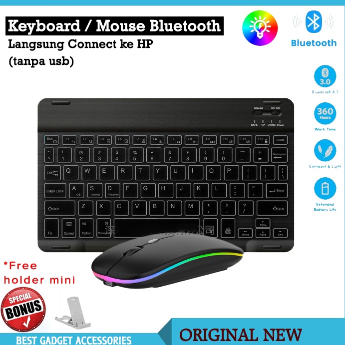 Wireless Slim Keyboard Bluetooth iPad Tablet Tab Android Mac Windows hp laptop IOS PC 5