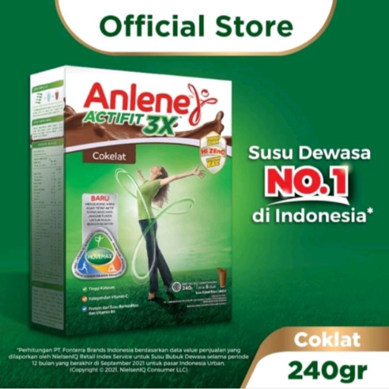 

Anlene Active rasa coklat UK 240gram
