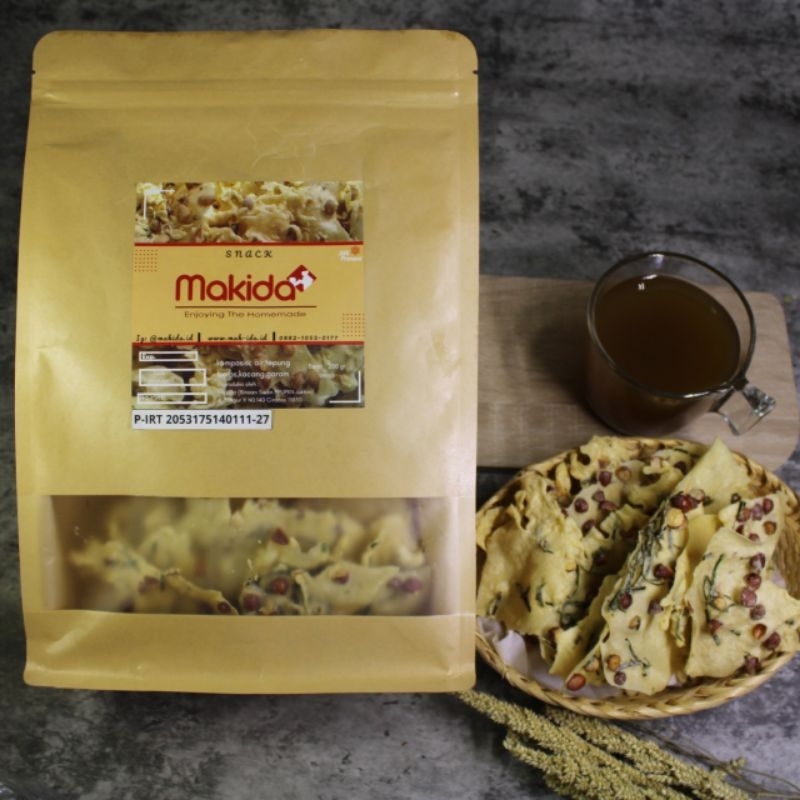 

Peyek Kacang Tanah Makida - Renyah Gurih, Cemilan Legendaris Nusantara! (Paket 2 pcs)