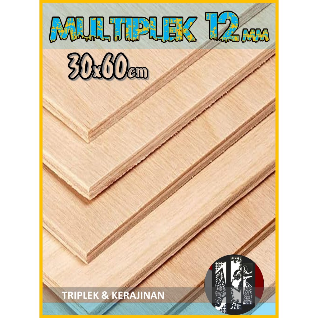Triplek 12mm 30x60 cm | Multiplek Plywood 12 mm 30x60 | 30 x 60 | 60x30 | 60 x 30 cm