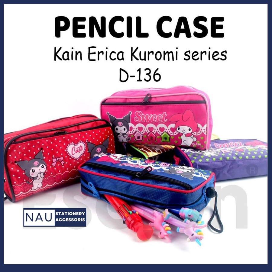 

Tempat pensil Erica 2159/ D136 / Kotak Pensil Kulit Kuromi - ATK - KOTAK PENSIL