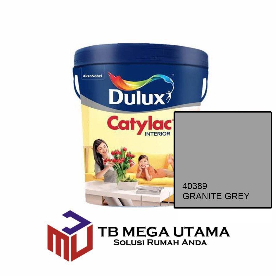 Dulux Catylac Interior Granite Grey 40389 5 kg | Cat Decorative Tembok Interior