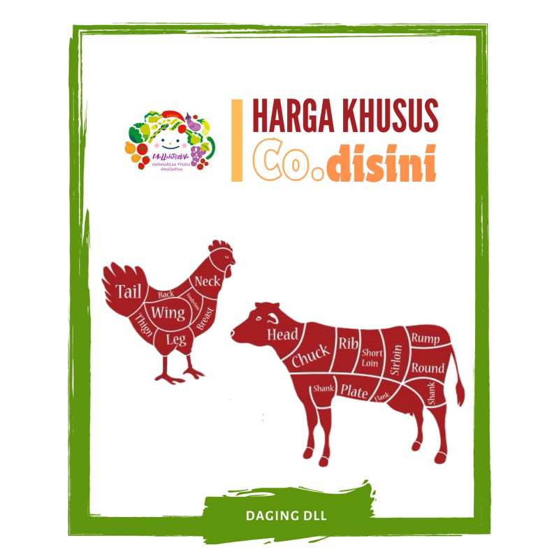 

Daging Rawon/ Has Dalam/ Has Luar/ Iga / Round /Babat / Ikan Segar On Mallahrizwa