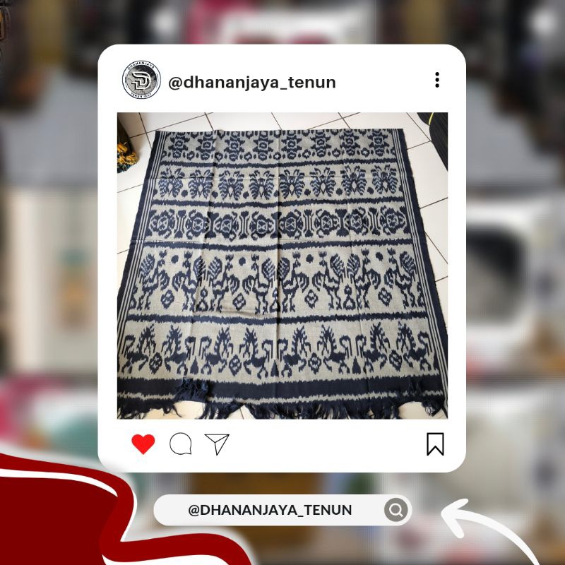 Dhananjaya_Tenun | Kain Tenun Sumba Motif Ayam-ayaman| Kain Tenun Halusan | Kain Tenun Sumba