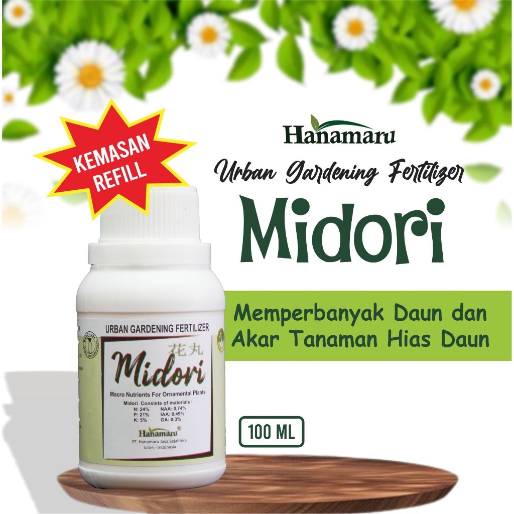 MIDORI REFILL - HANAMARU - PUPUK TANAMAN HIAS DAUN