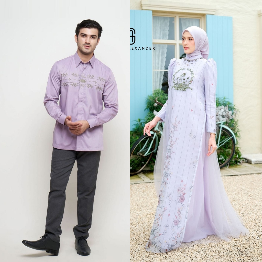 [UFA Fashion] Couple SANIC ALEXANDER Etina Abaya, PO 3 Minggu diluar Sabtu & Minggu (PO 1 bulan), Ba